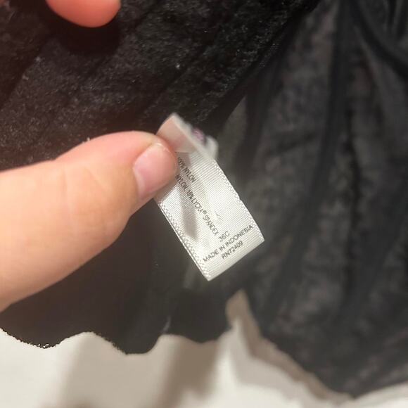 Necessary Objects Black lace corset top Lingerie 90s vintage - Picture 8 of 8